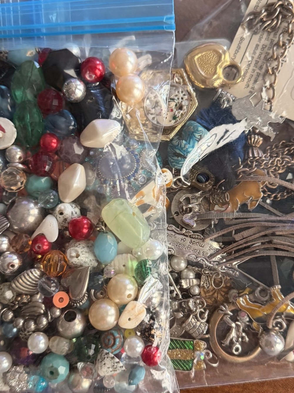 Mixed Jewelry Beads and Charms Assortment - Multicolor